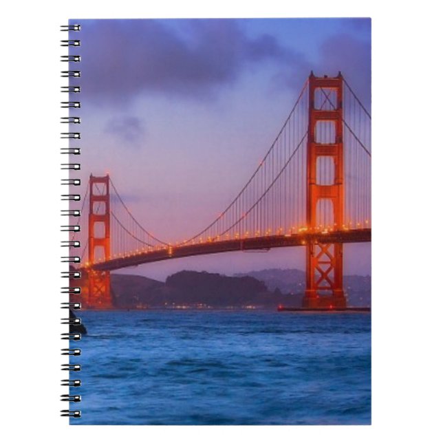 After sunset out at Baker Beach Notebook (Front)