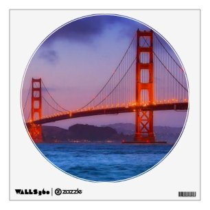 After sunset out at Baker Beach Wall Decal