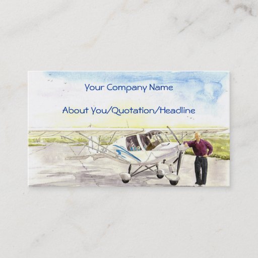 Customizable 'After the Flight' Profile Card Business Card
