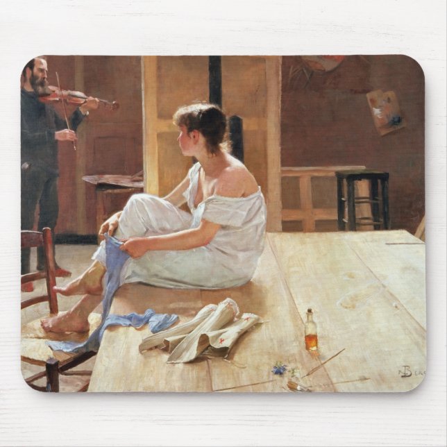 After the Pose, 1884 Mouse Pad (Front)