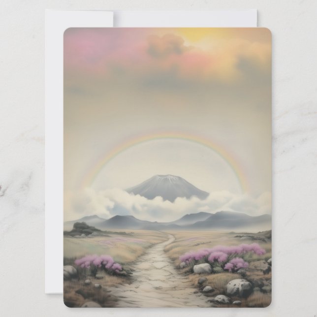 After the Rain (Japanese Watercolor Landscape Art) (Front)