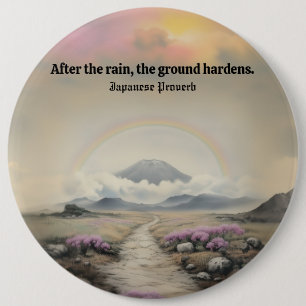 After the Rain (Japanese Watercolor Landscape Art) Button