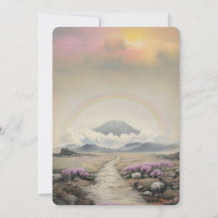 After the Rain (Japanese Watercolor Landscape Art) Holiday Card