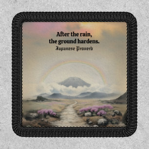 After the Rain (Japanese Watercolor Landscape Art) Patch