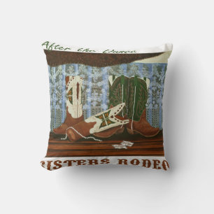 After the Rodeo Dance Throw Pillow