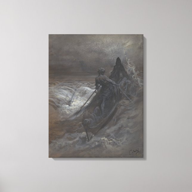 After the Shipwreck by Gustave Doré Canvas Print (Front)
