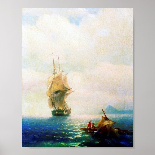 After the storm by Ivan Aivazovsky Poster