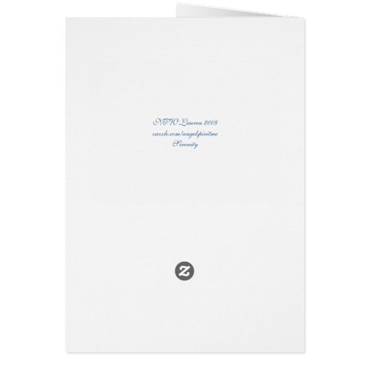 After The Sunrise Card (Back)