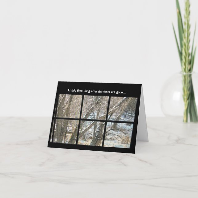 After the Tears are Gone sympathy Card (Front)