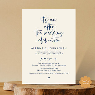 After the Wedding Modern Minimalist Casual Party Invitation