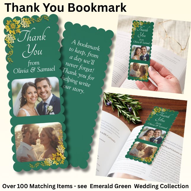 After the Wedding Photos Thank You  Bookmarks (Creator Uploaded)