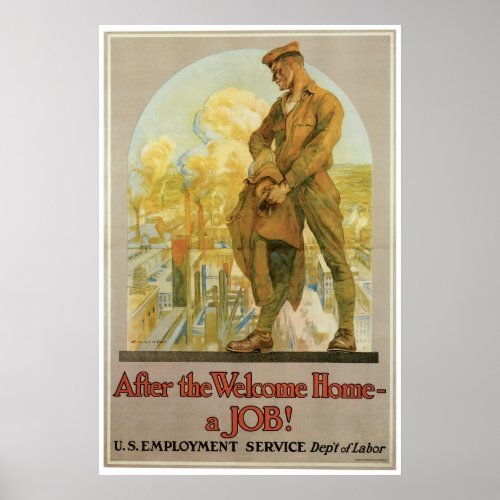 After the Welcome Home ~ a Job! Poster