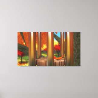 After the Wind Wrapped Canvas Print