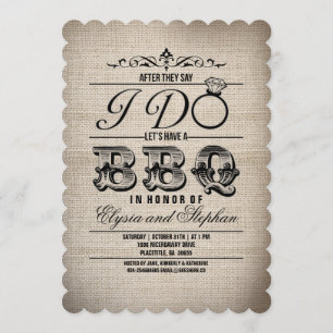 AFTER THEY SAY I DO LETS HAVE A BBQ INVITE