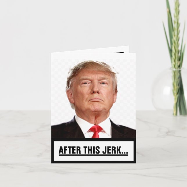 After this Jerk... Letterpress Thank You Card (Front)