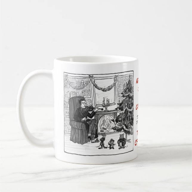 AFTER-WORDS Series BLUE & SIGN Coffee Mug (Left)