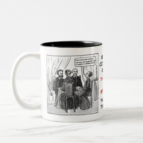 AFTER_WORDS Series _ Conan Doyle Spiritualist Two_Tone Coffee Mug