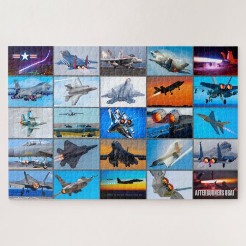 AFTERBURNERS USA MONTAGE JIGSAW PUZZLE