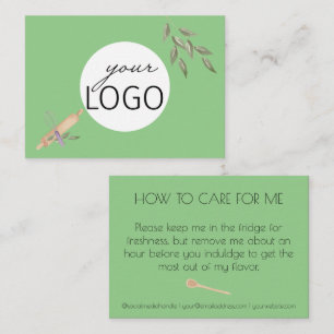 Aftercare Baking Business Logo Food Storage Busine Business Card