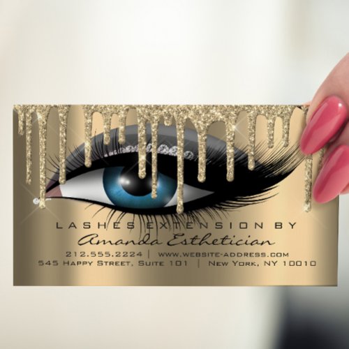 Aftercare Instructions Eyelash Extension VIP Business Card
