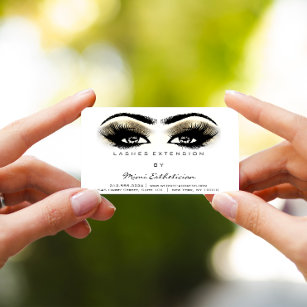 Aftercare Instructions Lash Champaigne White Gold Business Card