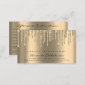 Aftercare Instructions Lash Extension Sparkl Drips Business Card (Front/Back)