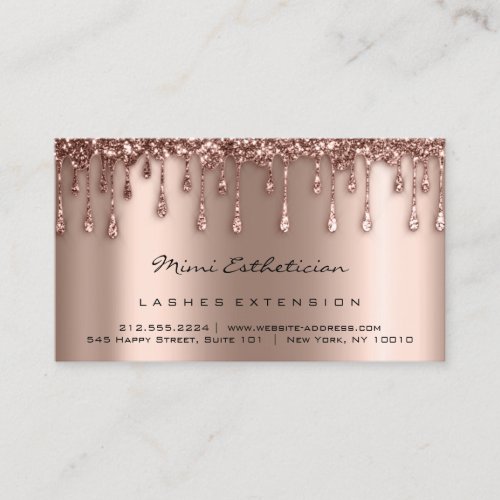 Aftercare Instructions Lash Rose Drips Skinny  Business Card