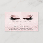 Aftercare Instructions Lashes Extension Pastel Business Card (Front)