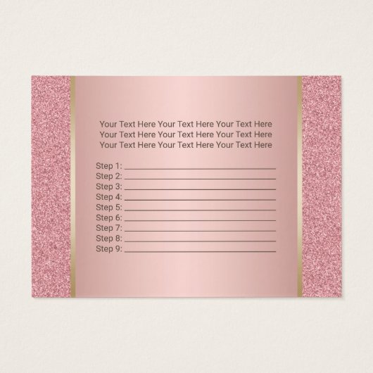 Aftercare Instructions Makeup Artist Rose Gold (Back)