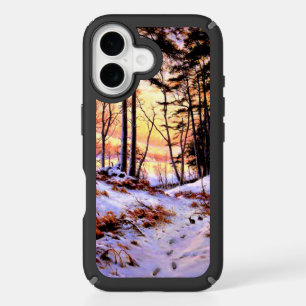 Afterglow, famous painting by Joseph Farquharson iPhone 16 Case