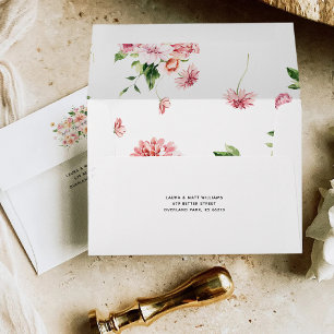 Afterglow Garden Florals   Personalized Envelope
