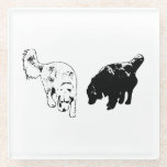Afterglow Table Hush — Retriever Duo Glass Coaster