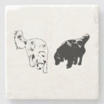 Afterglow Table Hush — Retriever Duo Stone Coaster