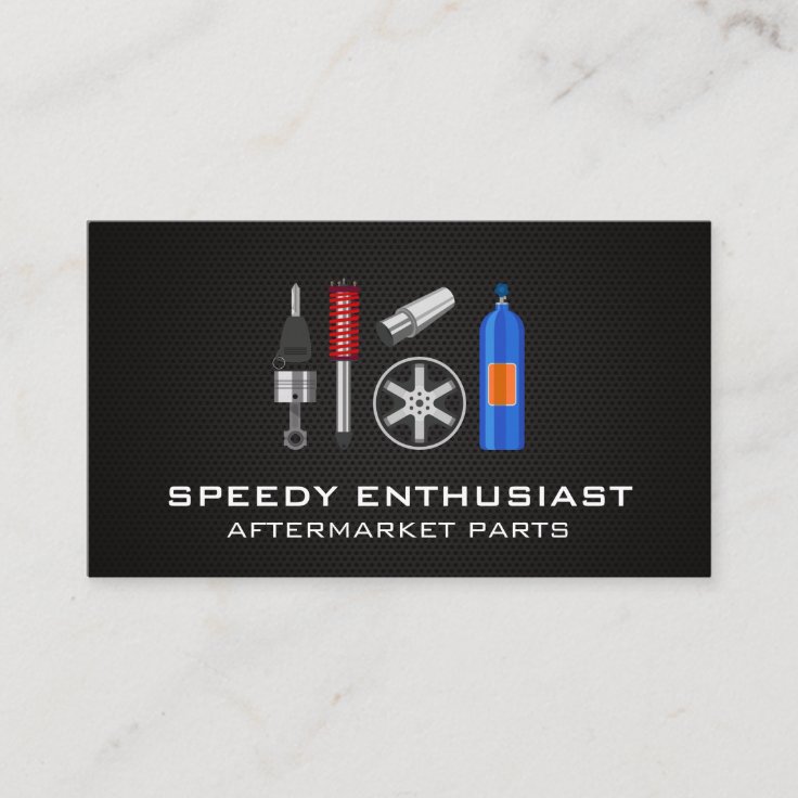 Aftermarket Auto Parts Business Card Zazzle