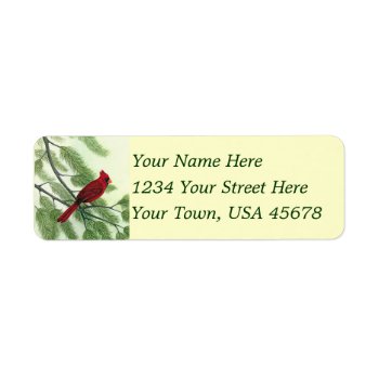 Afternoon Cardinal - Address Labels by SharonKMoore at Zazzle