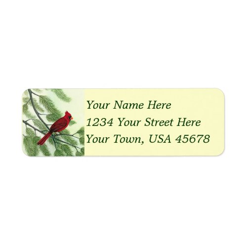 Afternoon Cardinal _ Address Labels