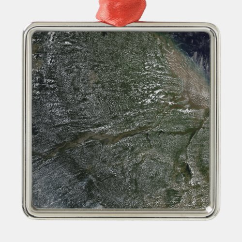 Afternoon clouds over the Amazon Basin Metal Ornament