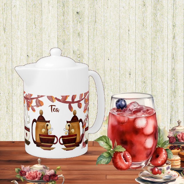 Afternoon High Tea Party Earthen Brown Mud Teapot  (Afternoon High Tea Party Earthen Brown Mud Teapot)