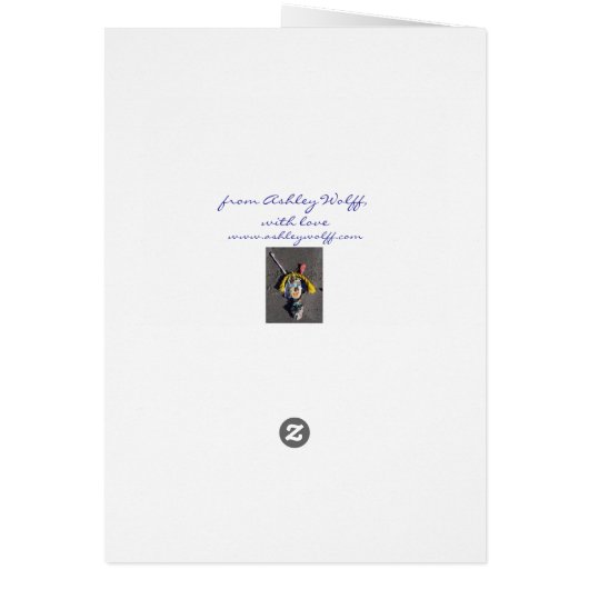 Afternoon in a French Garden Card (Back)