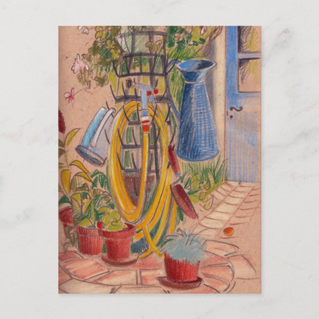 Afternoon in a sunny French Garden postcard (Front)