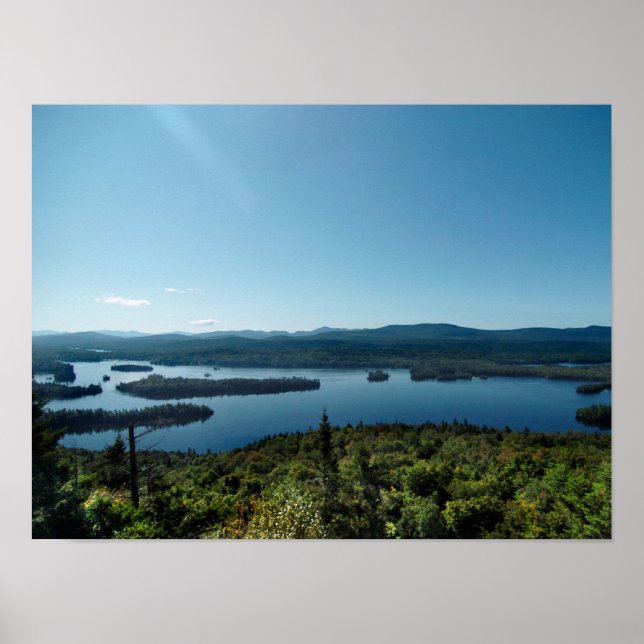 Afternoon in blue Mountain Poster (Front)