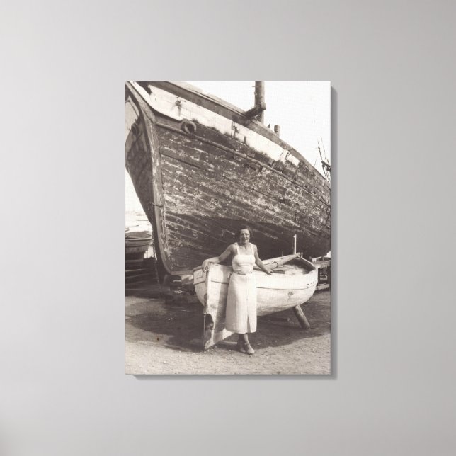 Afternoon in French Riviera Cannes in the 1930s Canvas Print (Front)