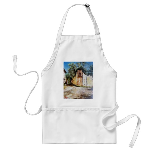 AFTERNOON IN RIMAGGIO / Tuscany View Adult Apron (Front)