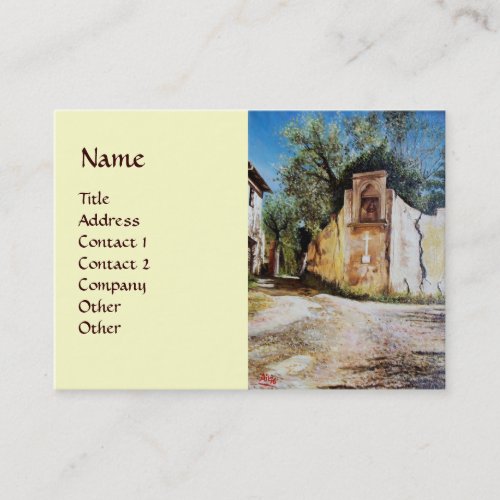 AFTERNOON IN RIMAGGIO  Tuscany View Business Card