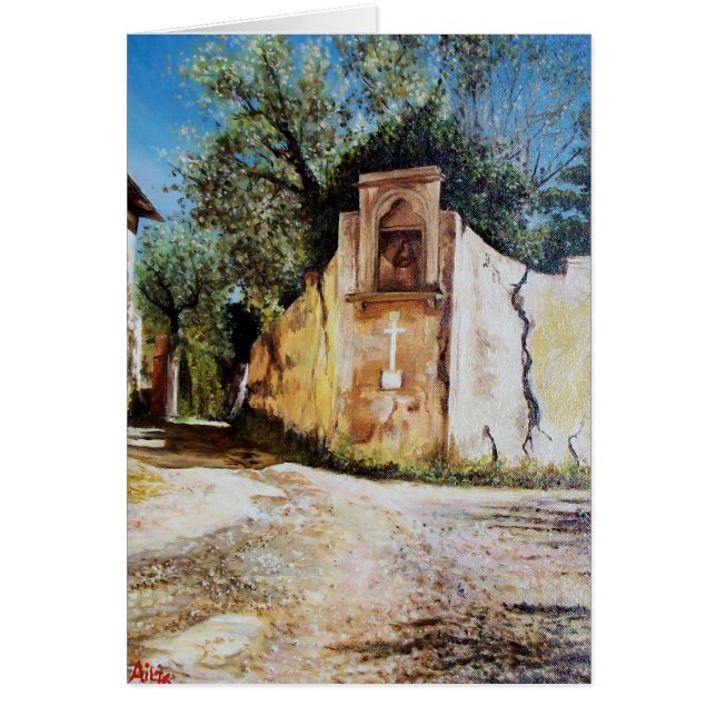AFTERNOON IN RIMAGGIO / Tuscany View Cards (Front)
