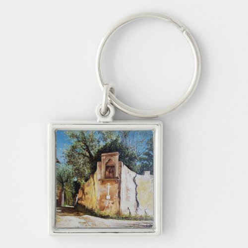 AFTERNOON IN RIMAGGIO  Tuscany View Keychain