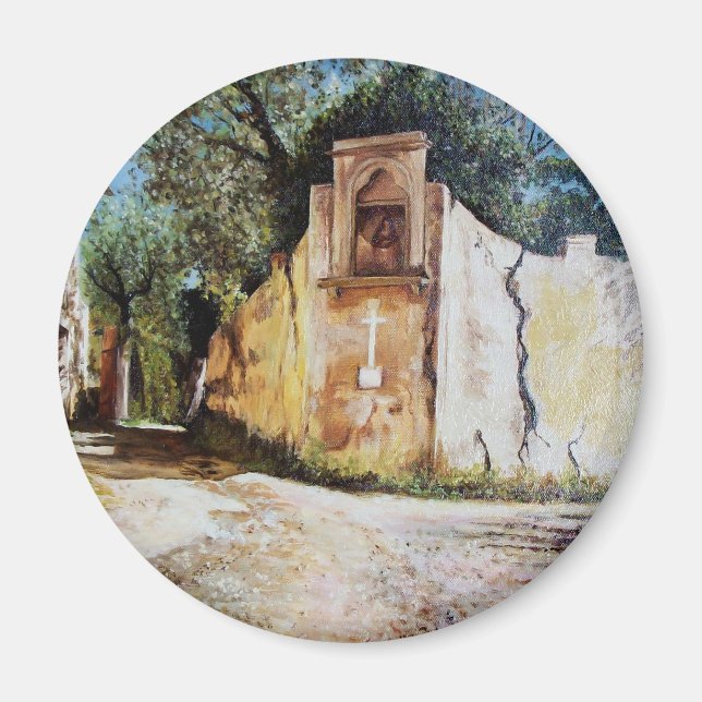 AFTERNOON IN RIMAGGIO / Tuscany View Magnet (Front)