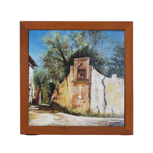 AFTERNOON IN RIMAGGIO / Tuscany View Pencil/Pen Holder (Front)