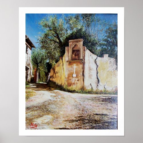 AFTERNOON IN RIMAGGIO  Tuscany View Poster