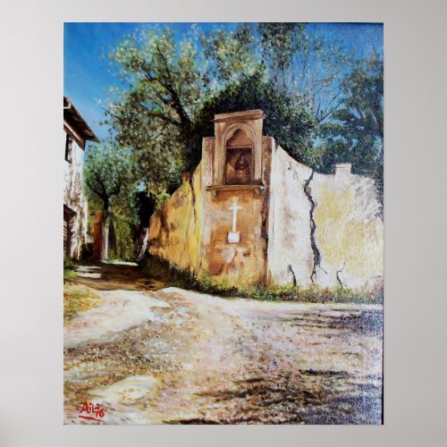 AFTERNOON IN RIMAGGIO  Tuscany View Poster